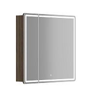 Зеркальный шкаф Sancos MI80ECH Mirror для ванной комнаты 79х74 см, с LED подсветкой, дуб чарльстон Зеркальный шкаф Sancos MI80ECH Mirror для ванной комнаты 79х74 см, с LED подсветкой, дуб чарльстон