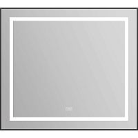 Зеркало Belbagno SPC-KRAFT-885-785-TCH-WARM-NERO Kraft, с подсветкой, 89х79 см, черное