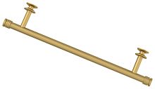 Полка Сунержа 032-2012-0370 прямая (L - 370 мм) н/ж для ДР Полка Сунержа, матовое золото