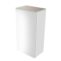 Шкаф-пенал Keuco 31725840002 Edition 400 средний 90х45 см, петли справа, белый глянцевый/стекло глянцевое кашемир