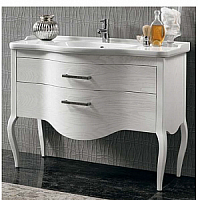 База под раковину 106,5 см Eban FBSSN105-B bi decape*2/4 Sonia без ручек, доводчики Blum, цвет bianco decape