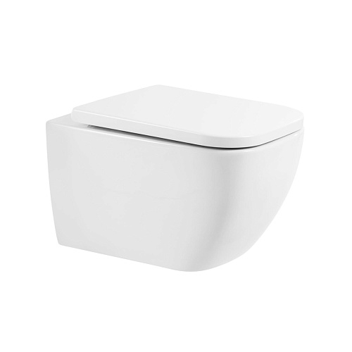 Чаша унитаза BelBagno BB10100CHR ALPINA подвесного, 36х50 см, безободкового, белая