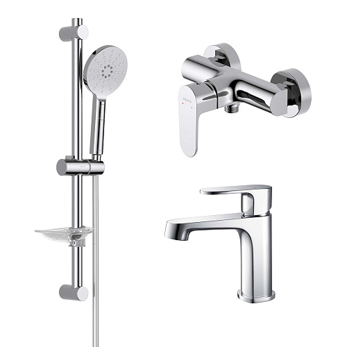 Комплект Aquatek AQ1231CR Оберон для ванной Set 3 в 1 (AQ1210CR + AQ1260CR + AQ2014CR), хром