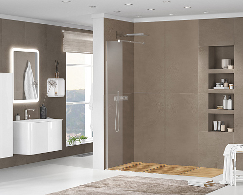 Душевая перегородка CEZARES LIBERTA-L-1-25-GR-Cr Душевая перегородка CEZARES LIBERTA-L-1-25-GR-Cr