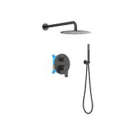Душевой комплект Aquatek AQ1172MB Бетта Set 3 в 1, черный матовый Душевой комплект Aquatek AQ1172MB Бетта Set 3 в 1, черный матовый