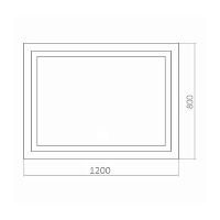 Зеркало Azario сантехника ЛИВИЯ CS00067076
