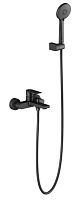 Смеситель Aquatek AQ1449MB Лира  для ванны с душевым набором, черный матовый