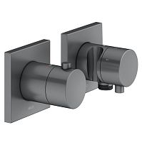 Смеситель Keuco 51153131232 Edition 11 с термостатом для встройки, хром черный шлифованный