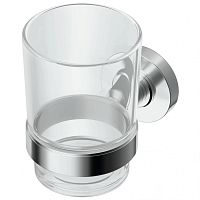 Стакан Ideal Standard A9121AA IOM с держателем, прозрачное стекло/Chrome (хром) Стакан Ideal Standard A9121AA IOM с держателем, прозрачное стекло/Chrome (хром)