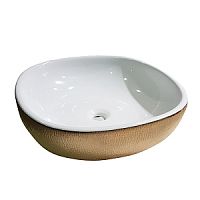 Azzurra CLI 45TO *0  CLAS Раковина-чаша без отверстия под смеситель 45х45 см, цвет: золото