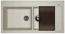 Мойка для кухни Florentina 20.335.E1000.305 Россана 100х51 см, с крылом, серая
