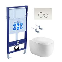 Инсталляция с подвесным унитазом Aquatek Альтаир SET AQUATEK АЛЬТАИР cm-016 4в1