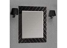 Зеркало Акватон Венеция 75 (1A1511L0VNL20)  черное со светильниками