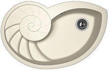 Мойка для кухни Florentina 20.350.E0820.201 Наутилус 82х53 см, с крылом, жасмин Мойка для кухни Florentina 20.350.E0820.201 Наутилус 82х53 см, с крылом, жасмин