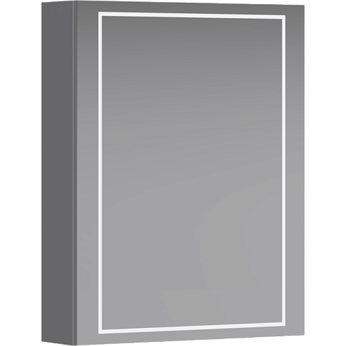 Зеркальный шкаф Aqwella SLX0455L Simplex 55х70 см с сенсорным выключателем и регулятором освещенности, белый купить недорого в интернет-магазине Керамос