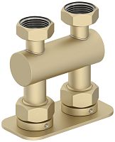 Модуль Сунержа 022-1539-3434, 2х3/4" прямой EU50, матовая шампань