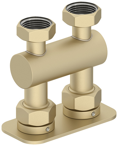 Модуль Сунержа 022-1539-3434, 2х3/4" прямой EU50, матовая шампань