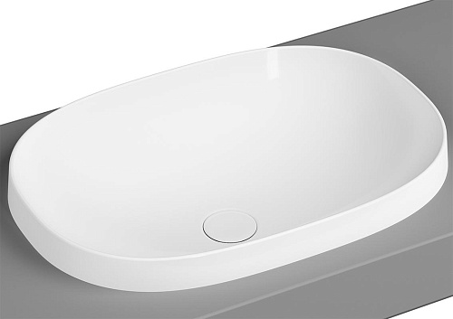 Раковина Vitra 5652B403-0016 Frame накладная, 56х39 см, без отверстия под смеситель/без перелива, белая Раковина Vitra 5652B403-0016 Frame накладная, 56х39 см, без отверстия под смеситель/без перелива, белая