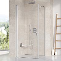 Душевая дверь Ravak 1QVA0U01Z1 CRV1-100 поворотного типа сатин + транспарент
