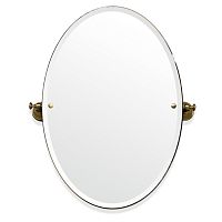 Вращающееся зеркало TW Harmony 021, овальное 56*8*h66, цвет держателя: бронза,TWHA021br