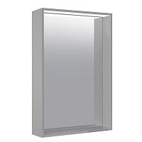 Зеркало Keuco 33097291000 Plan с подсветкой 85х46 см, инокс матовый