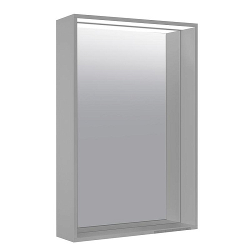 Зеркало Keuco 33097291000 Plan с подсветкой 85х46 см, инокс матовый Зеркало Keuco 33097291000 Plan с подсветкой 85х46 см, инокс матовый