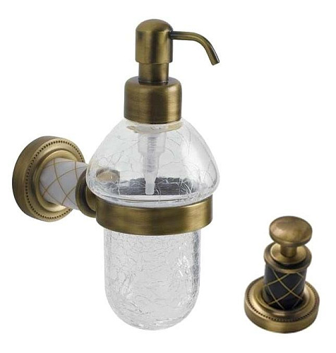 Дозатор для жидкого мыла Boheme Murano Bronze 10912-B-BR - купить в Санкт-Петербурге, цена на Дозатор для жидкого мыла Boheme Murano Bronze 10912-B-BR в интернет-магазине Керамос Дозатор для жидкого мыла Boheme Murano Bronze 10912-B-BR купить недорого в интернет-магазине Керамос