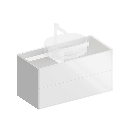 Тумба KERAMA MARAZZI PLAZA MODERN PLB.M.100.2\WHT.V купить недорого в интернет-магазине Керамос Тумба KERAMA MARAZZI PLAZA MODERN PLB.M.100.2\WHT.V купить недорого в интернет-магазине Керамос