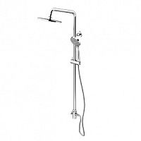 Душевая колонка Gattoni CLDCCI25cr Easy с верхним душем 200 мм и  душевой лейкой, цвет хром глянцевый