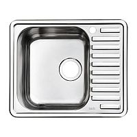 Мойка IDDIS, STR58SLi77 Strit нержавеющая сталь, шелк, чаша слева, 58х48 см, сатин