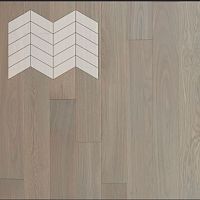 паркетная доска LabArte Инженерная доска Паркет Елка Французская Lab Arte Chevron Дуб Натур Кайт лак 400/337х110х14/3/60°