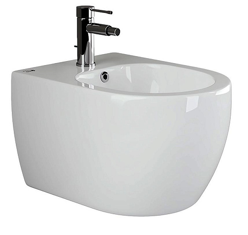 Биде Ceramica Nova CN3002 Play подвесное, донный клапан, 37х49 см, белое Биде Ceramica Nova CN3002 Play подвесное, донный клапан, 37х49 см, белое