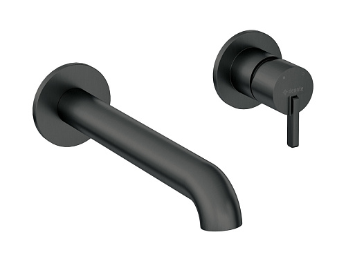 Смеситель Deante BQS_N54L Silia для раковины настенный, с внутренней частью, Nero (черный) Смеситель Deante BQS_N54L Silia для раковины настенный, с внутренней частью, Nero (черный)