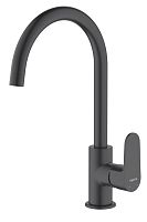 Смеситель Aquatek AQ1282MB Оберон для кухни, черный матовый