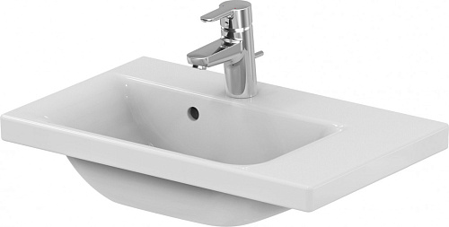 Раковина Ideal Standard E136601 Connect Space подвесная 60х38 см, с 1-м отверстием под смеситель, Euro White (евробелый)