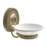 Мыльница Migliore 31514 Montecarlo настенная, белый/бронза