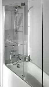 Шторка на ванну Jacob Delafon Bain-Douche Neo E4931-GA Серый Блестящий