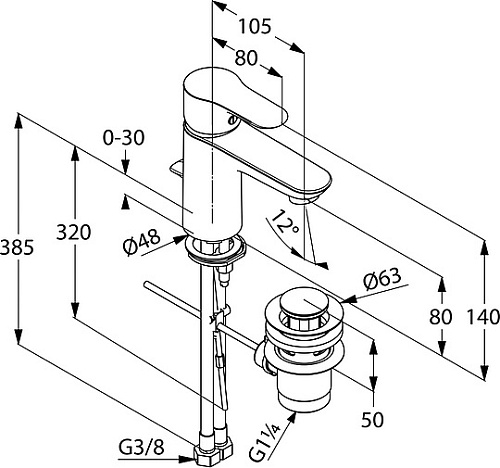 Смеситель Kludi Objekta 322330575 (exp)