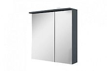 Зеркальный шкаф AM.PM M70AMCL0601GM SPIRIT 2.0, с LED-подсветкой, левый, 60 см, цвет: графит, матовый