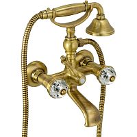 Смеситель Migliore 28008 Prestige Crystal для ванны внешний, бронза