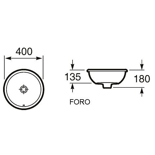 Раковина встраиваемая Roca FORO 327872000