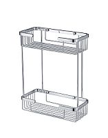 Полка 2-ярусная Timo Nelson 150083,00 chrome