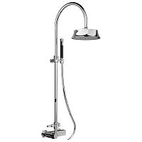 Душевая система Cisal CE00405121  Cherie смеситель для душа,верхний душ,ручной душ с держателем и шлангом, цвет хром