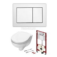 Комплект: Унитаз, Инсталляция, Кнопка смыва TECE  9400000.WC1