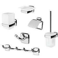 Набор аксессуаров AM.PM AK90D1806W Gem, для зоны красоты и туалета, хром