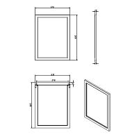 Зеркало Caprigo Albion Promo 33335-В077