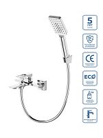 Смеситель для ванны/душа BelBagno LUCE LUC-VASM-CRM