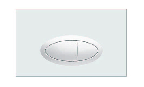 Кнопка Boheme 665-W для инсталляции, механическая, белый глянец