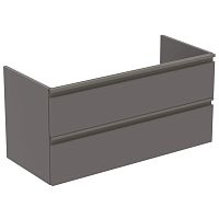 Тумба Ideal Standard T0052PU Tesi для раковины 100х44 см, подвесная, с 2-мя ящиками, Matt Dark Taup? (серо-коричневый темный матовый/ручка - серо-коричневый темный матовый) Тумба Ideal Standard T0052PU Tesi для раковины 100х44 см, подвесная, с 2-мя ящиками, Matt Dark Taup? (серо-коричневый темный матовый/ручка - серо-коричневый темный матовый)