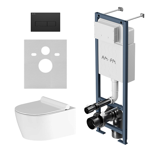 Инсталляция с подвесным унитазом AM.PM Jupiter IS110338.DX77C1700